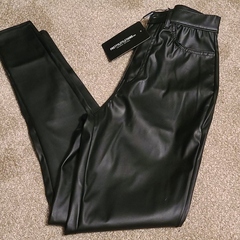 Skinny jeans leather